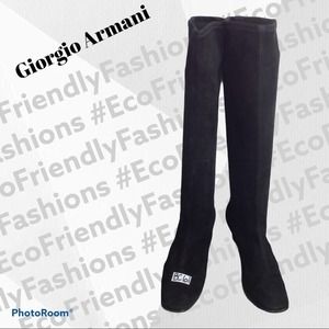 Giorgio Armani Tall Suede Boots